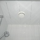 white bathroom cladding for walls and ceilings